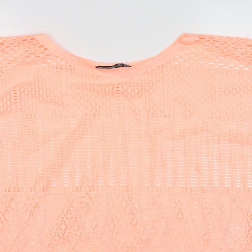 Atmosphere Womens Pink  Polyester Basic T-Shirt Size M Round Neck