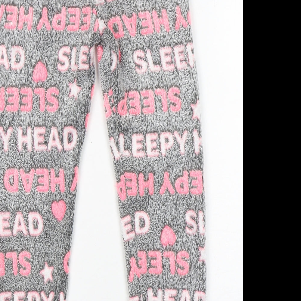 Primark Girls Multicoloured Geometric Polyester  Pyjama Pants Size 8-9 Years