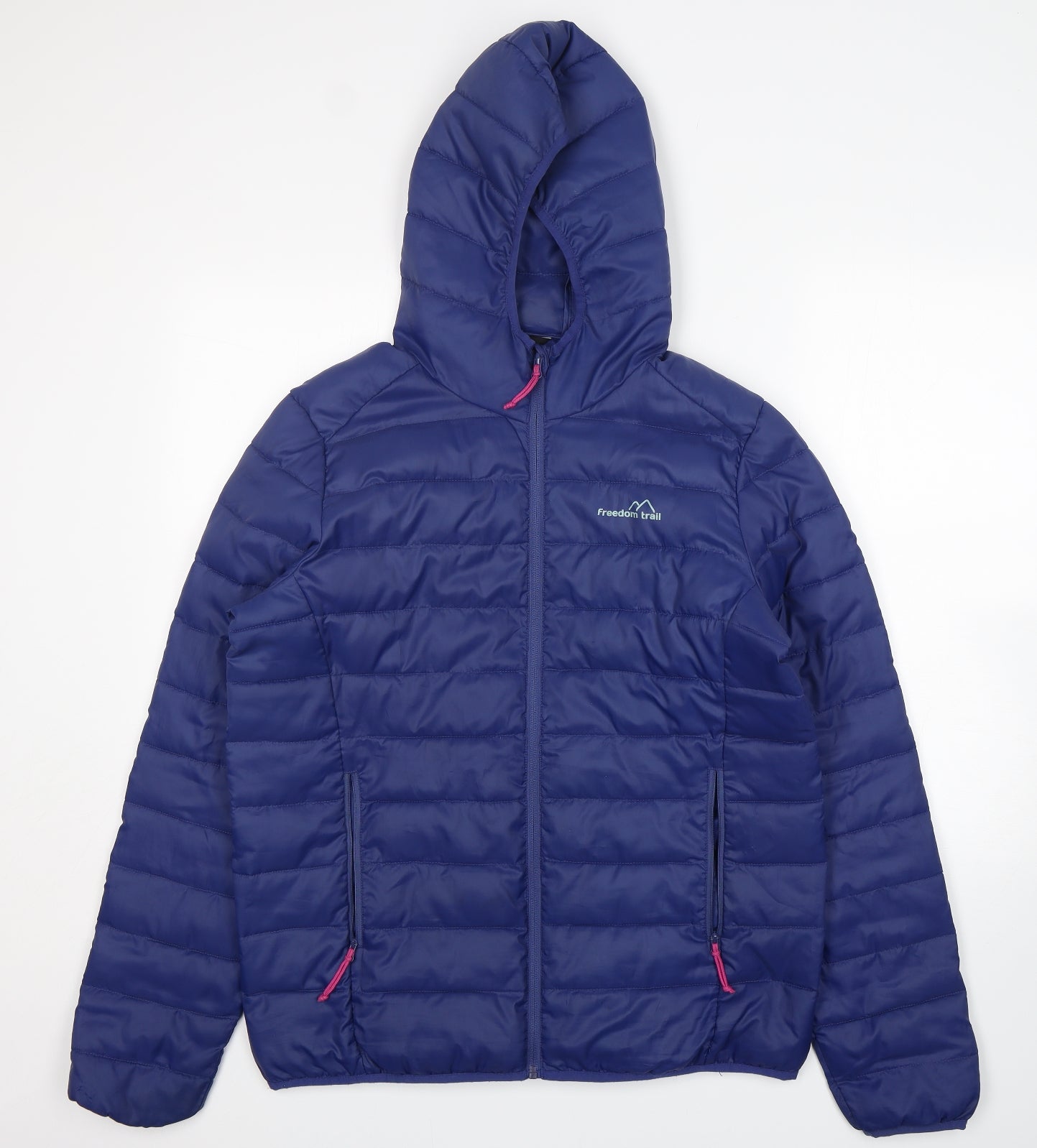 Freedom trail Womens Blue   Puffer Jacket Jacket Size 14  Zip