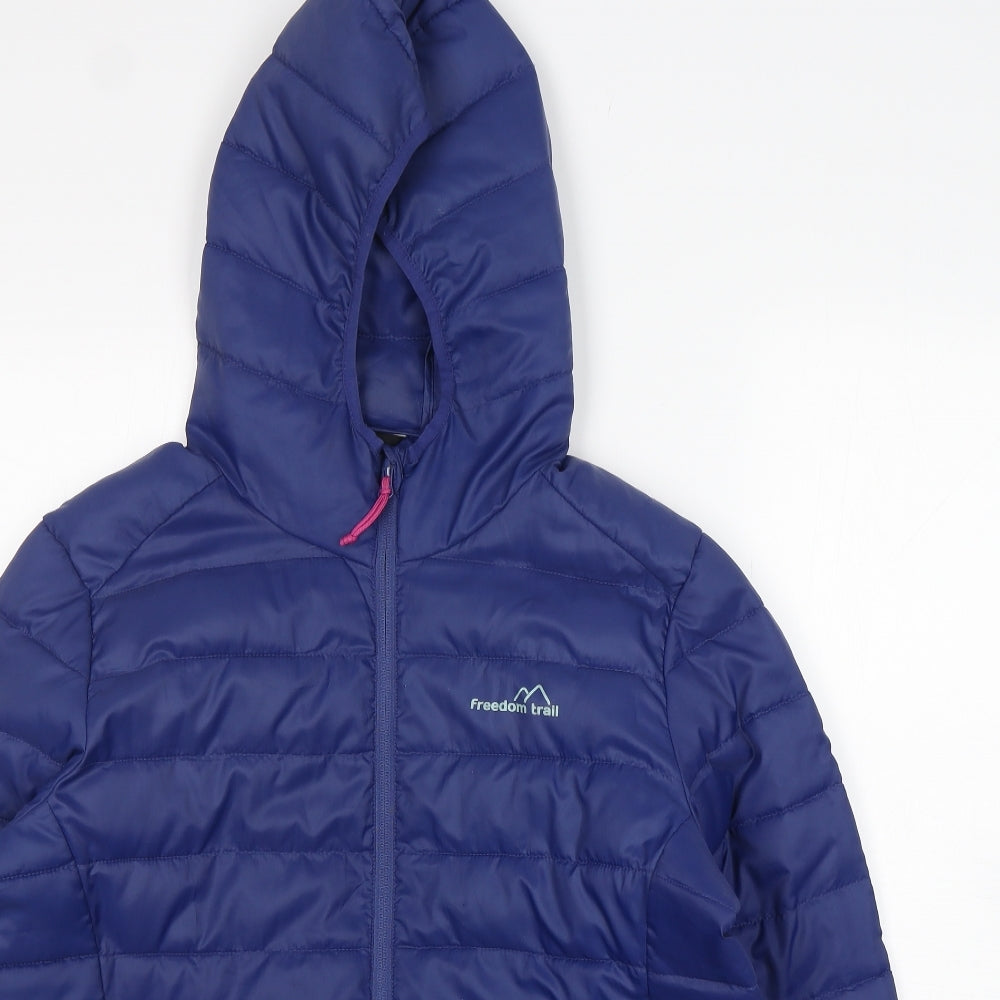 Freedom trail Womens Blue   Puffer Jacket Jacket Size 14  Zip