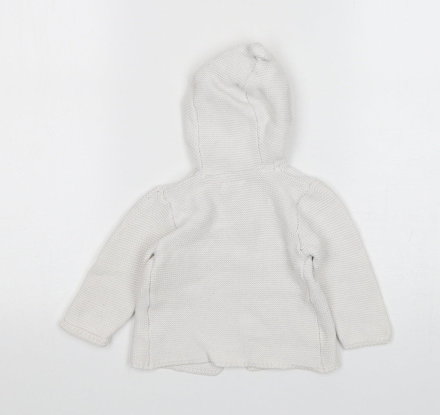 Primark Girls White  Cotton Cardigan Jumper Size 6-9 Months  Button