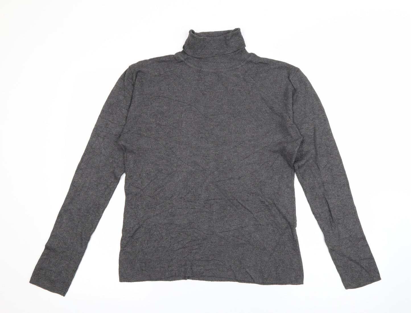 Primark Womens Green Roll Neck  Viscose Pullover Jumper Size 12