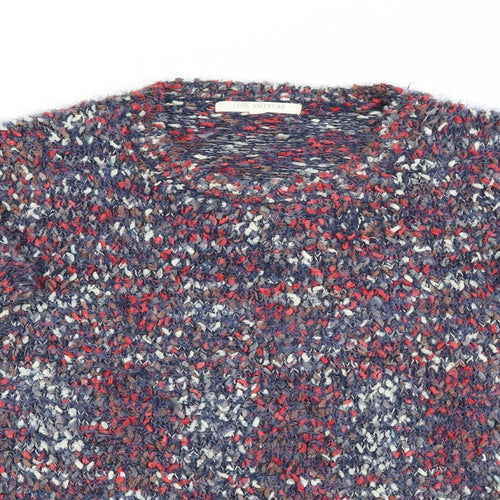 Love Knitwear Womens Multicoloured Round Neck  Polyester Pullover Jumper Size 12