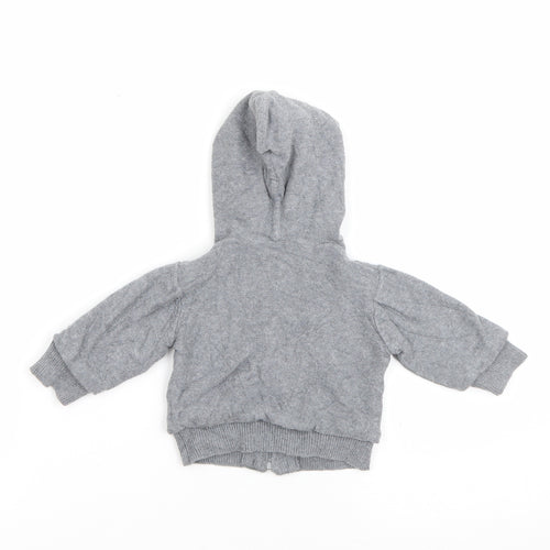Mothercare Baby Green  Cotton Full Zip Jumper Size 0-3 Months  Zip