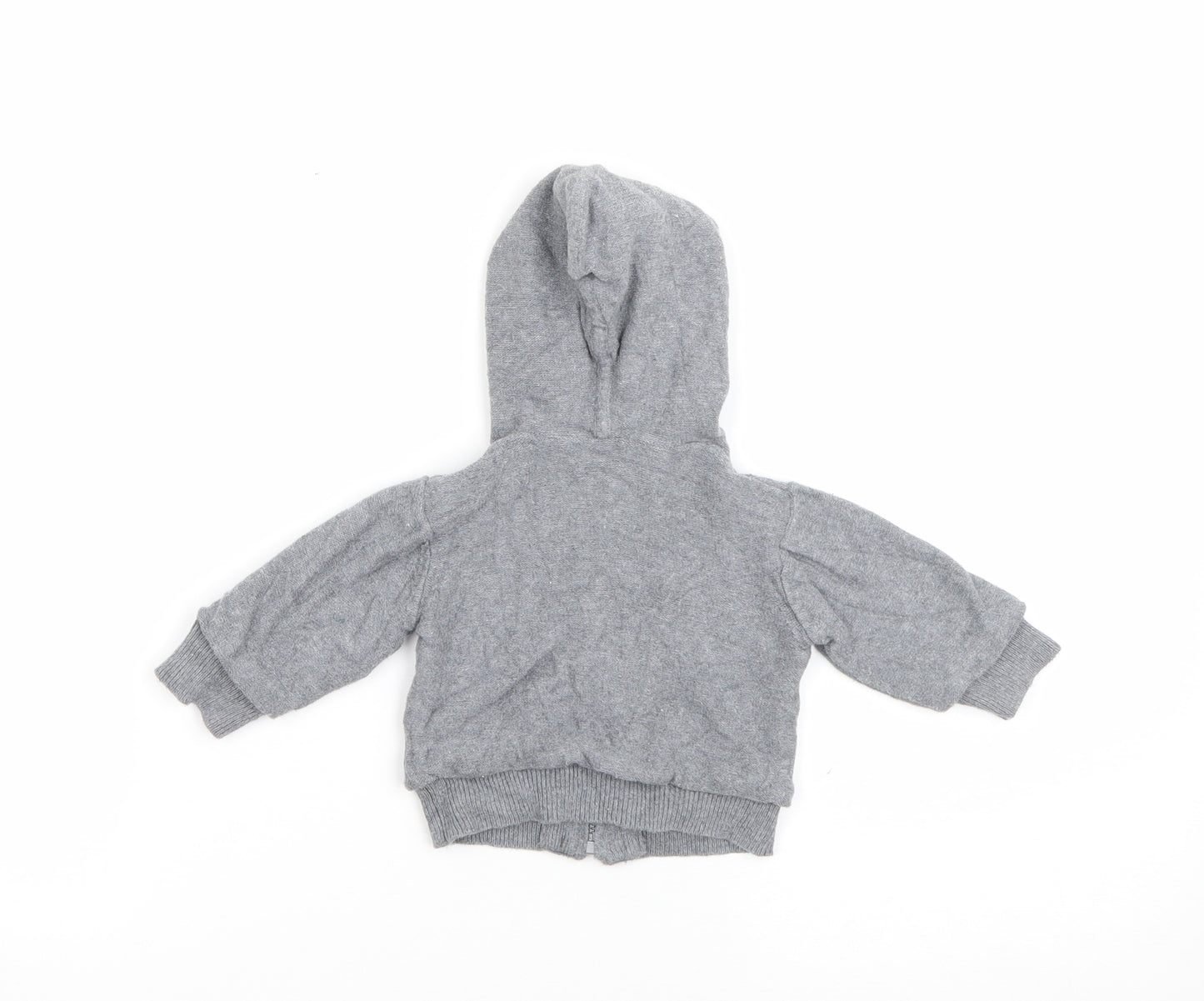 Mothercare Baby Green  Cotton Full Zip Jumper Size 0-3 Months  Zip