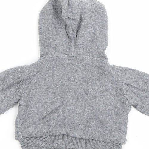 Mothercare Baby Green  Cotton Full Zip Jumper Size 0-3 Months  Zip