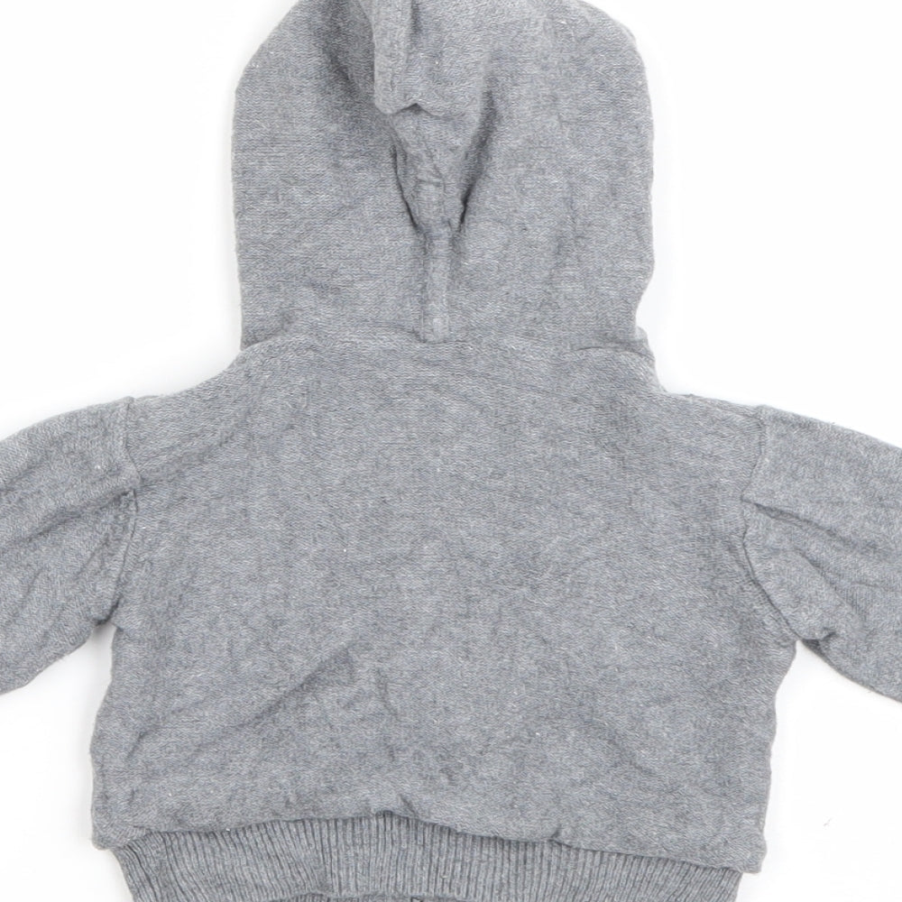Mothercare Baby Green  Cotton Full Zip Jumper Size 0-3 Months  Zip