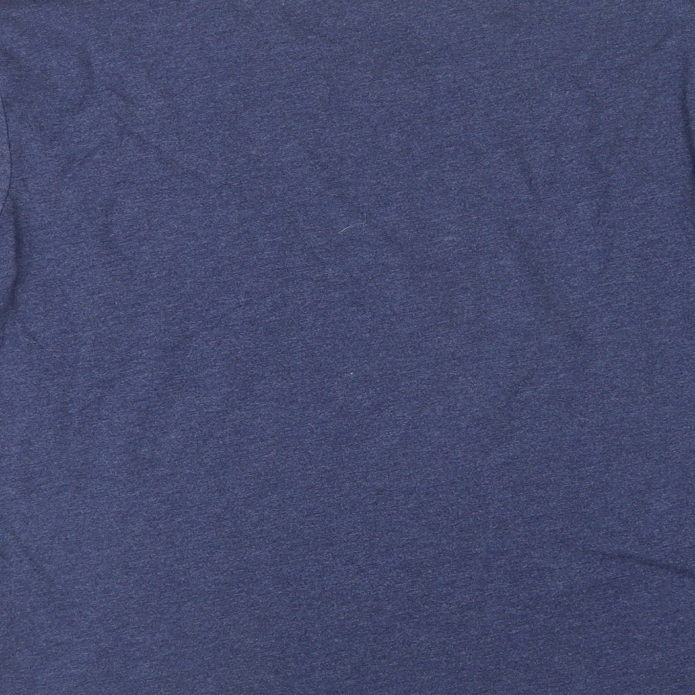 TOM TAILOR Mens Blue  Cotton  T-Shirt Size M Crew Neck