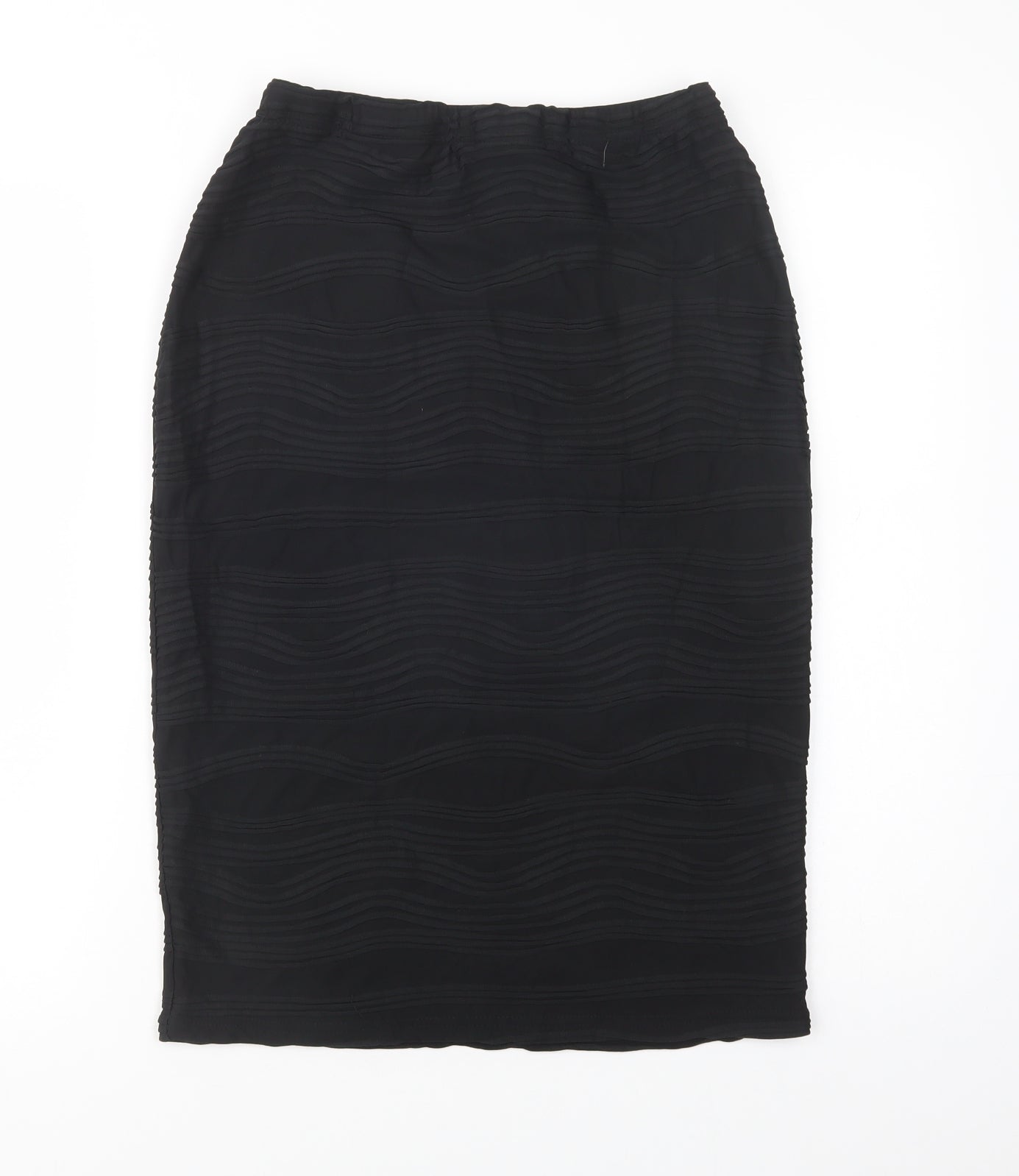 Primark Womens Black  Polyester Straight & Pencil Skirt Size 12