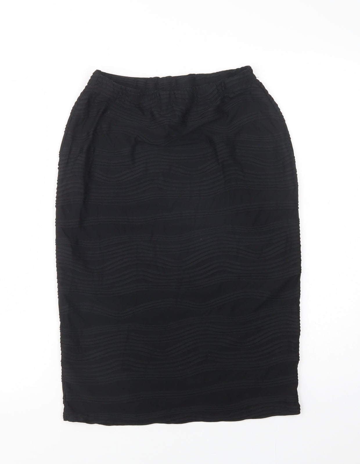 Primark Womens Black  Polyester Straight & Pencil Skirt Size 12