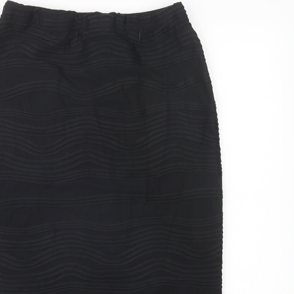 Primark Womens Black  Polyester Straight & Pencil Skirt Size 12
