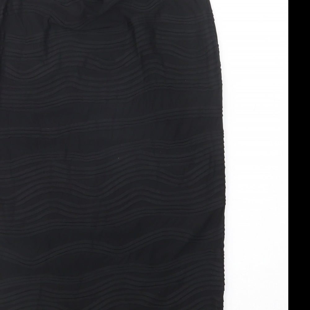 Primark Womens Black  Polyester Straight & Pencil Skirt Size 12