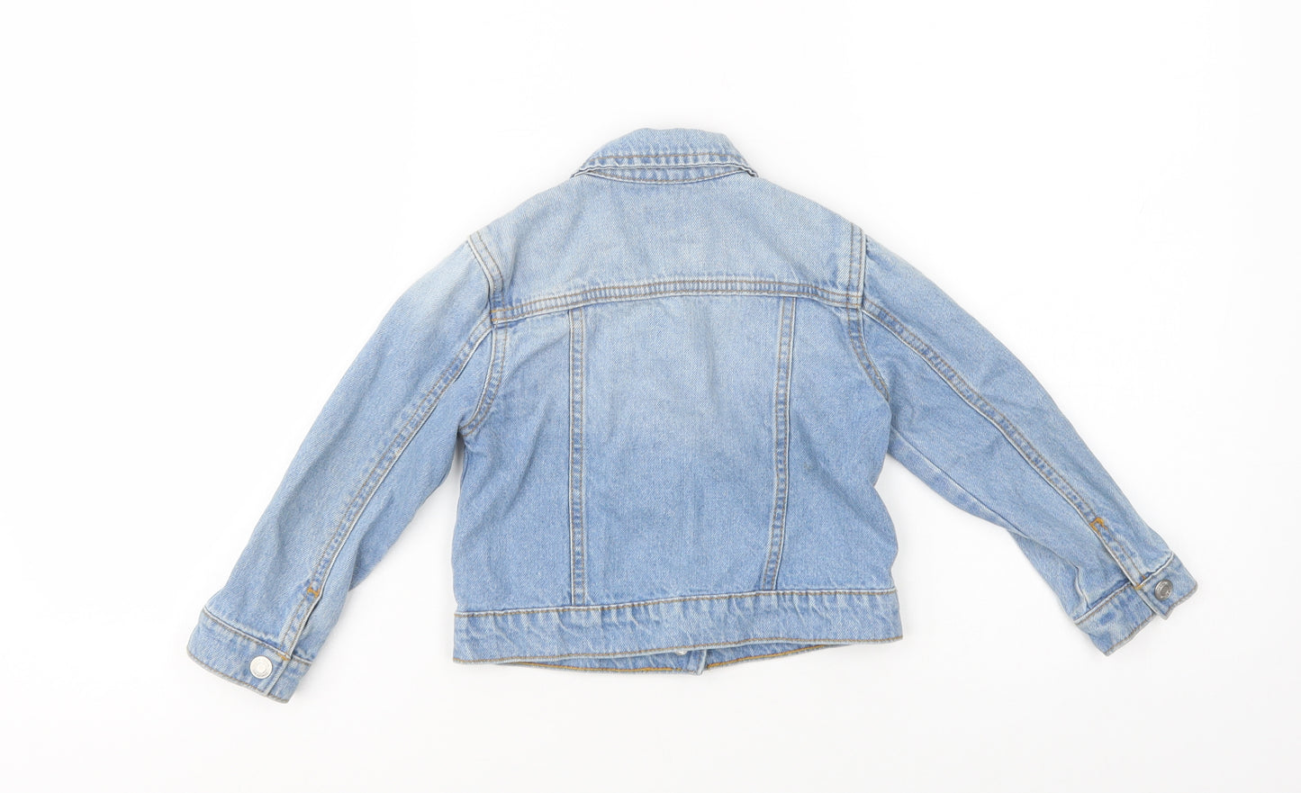 F&F Girls Blue   Jacket  Size 2-3 Years  Button
