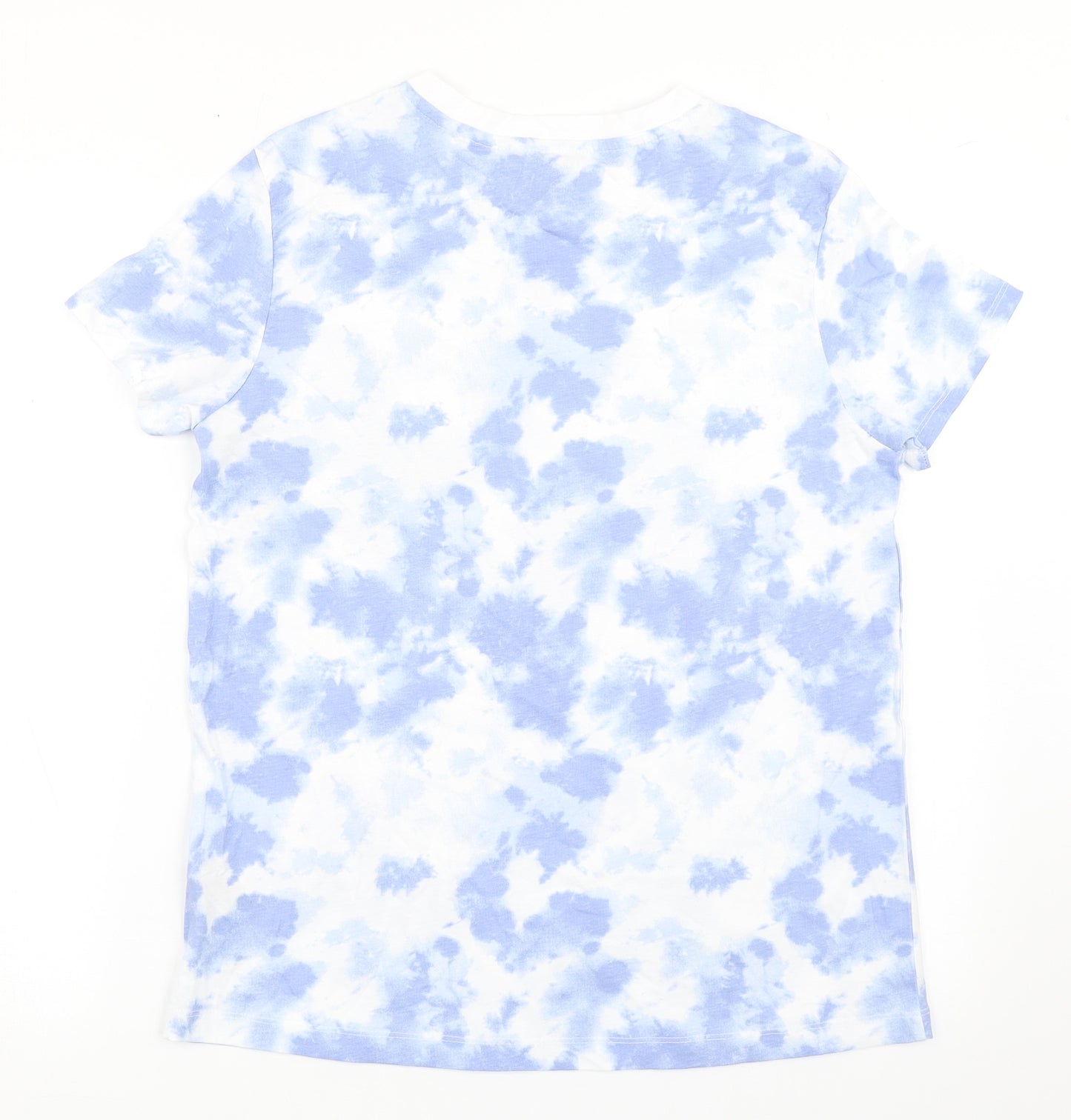 Primark Womens Blue  100% Cotton Basic T-Shirt Size S Round Neck - Tie Dye