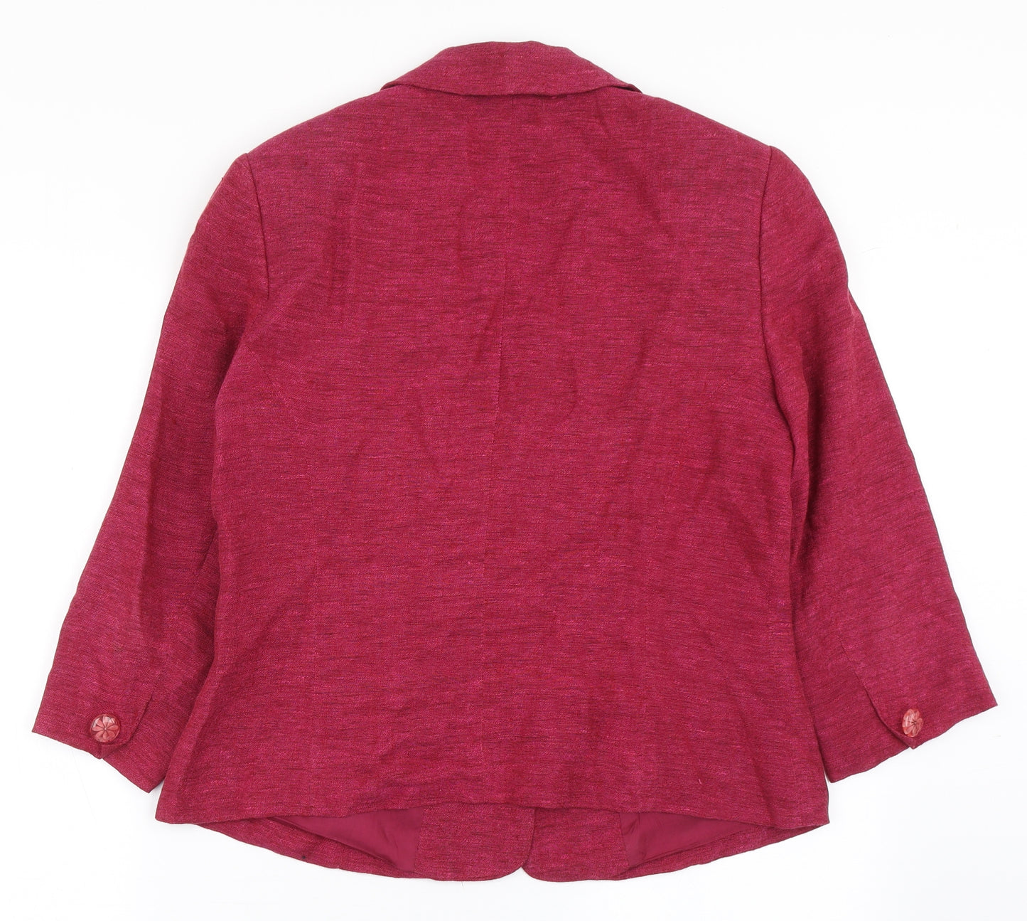 Kaliko Womens Pink  Linen Jacket Blazer Size 14