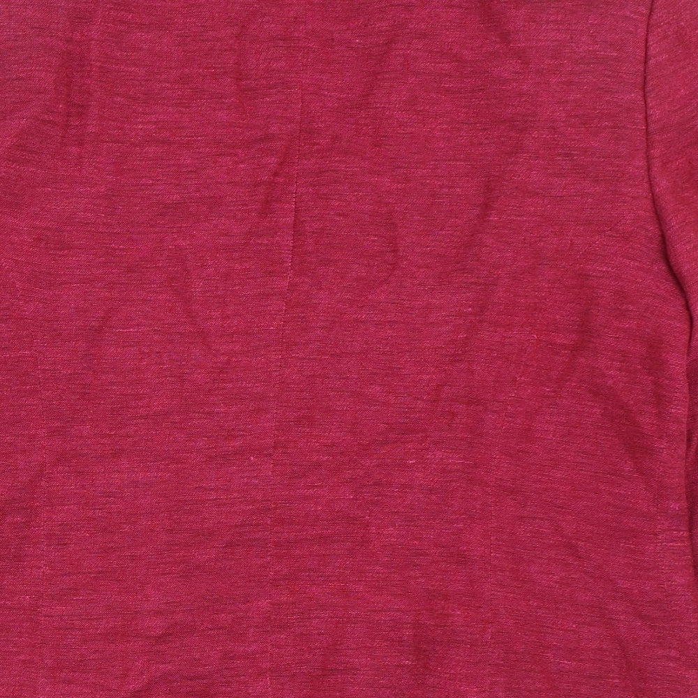 Kaliko Womens Pink  Linen Jacket Blazer Size 14