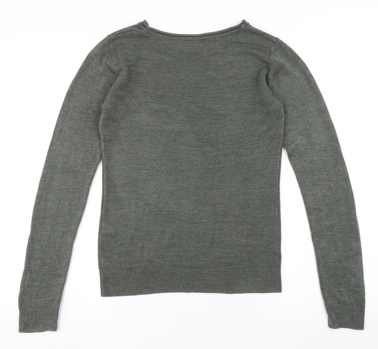 Atmosphere Womens Green Round Neck  Acrylic Pullover Jumper Size 6