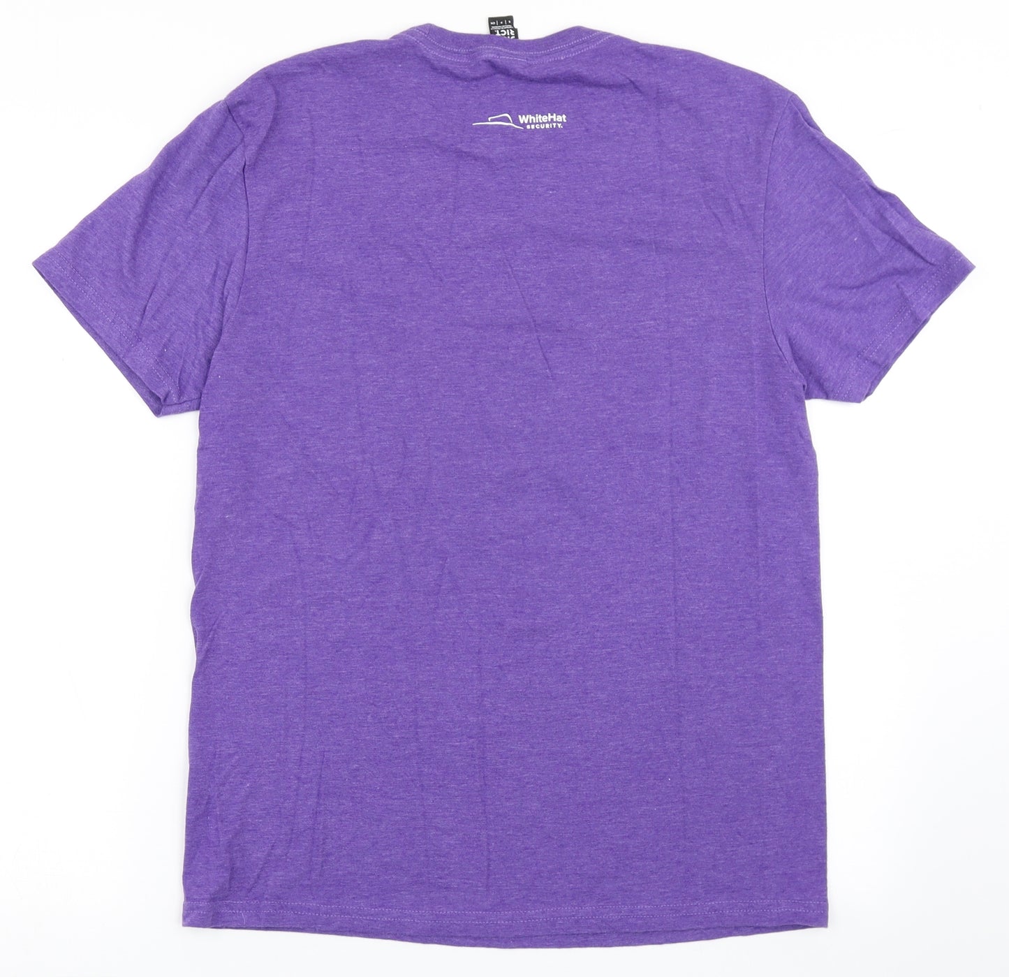 District Mens Purple  Cotton  T-Shirt Size S Round Neck