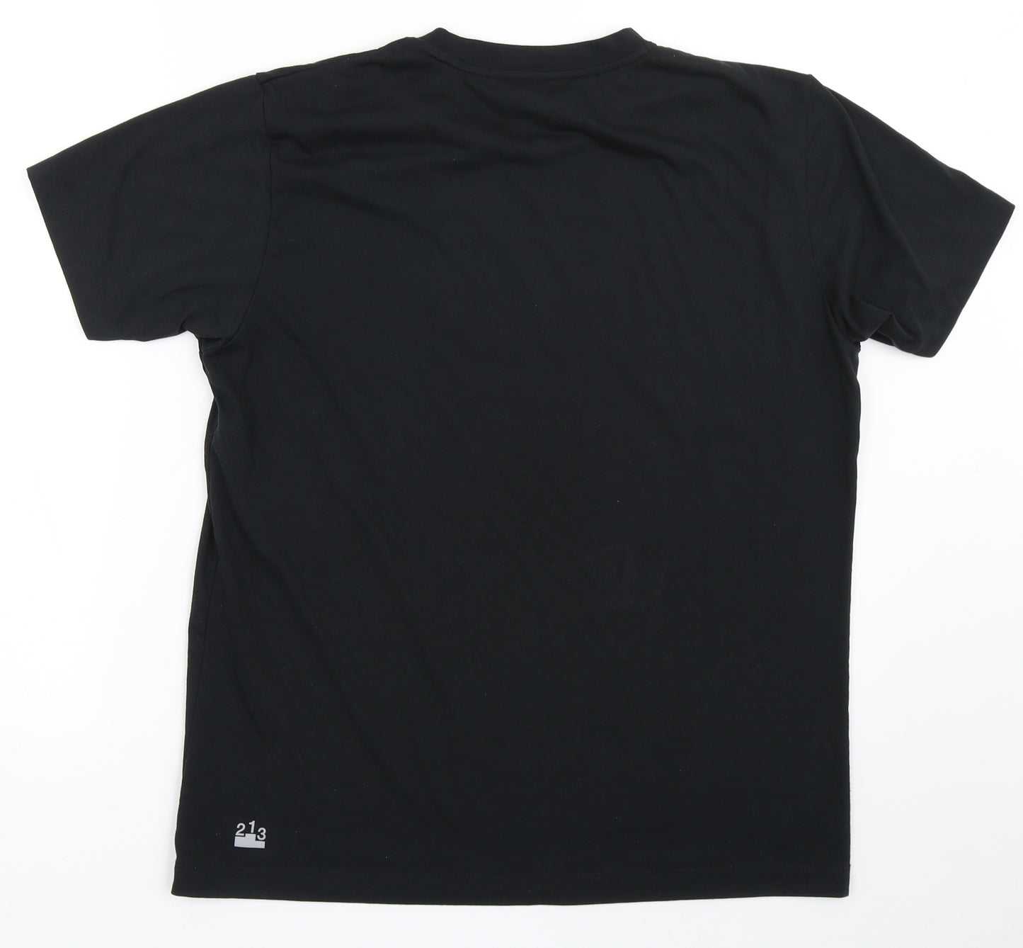 Uniqlo Mens Black  Polyester  T-Shirt Size M Round Neck