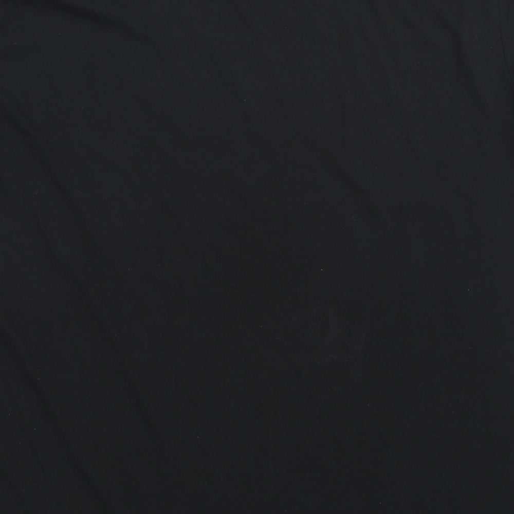 Uniqlo Mens Black  Polyester  T-Shirt Size M Round Neck
