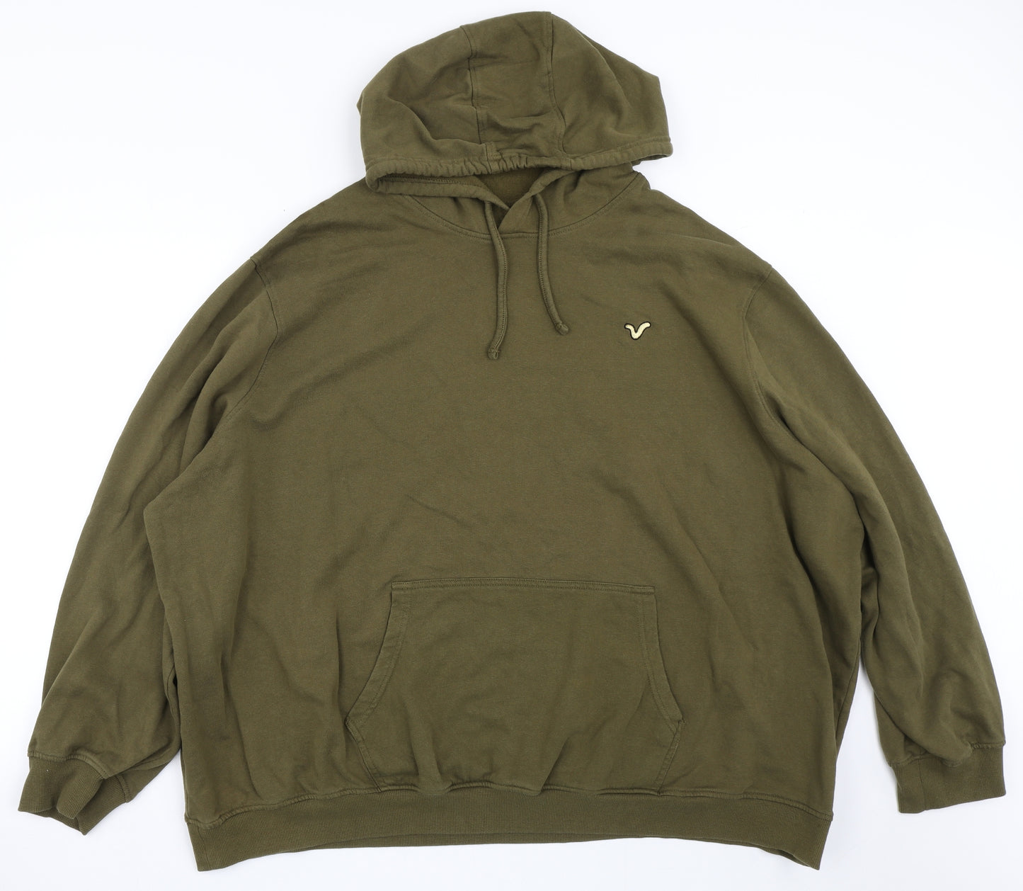 Voi Jeans Mens Green  Cotton Pullover Hoodie Size 4XL