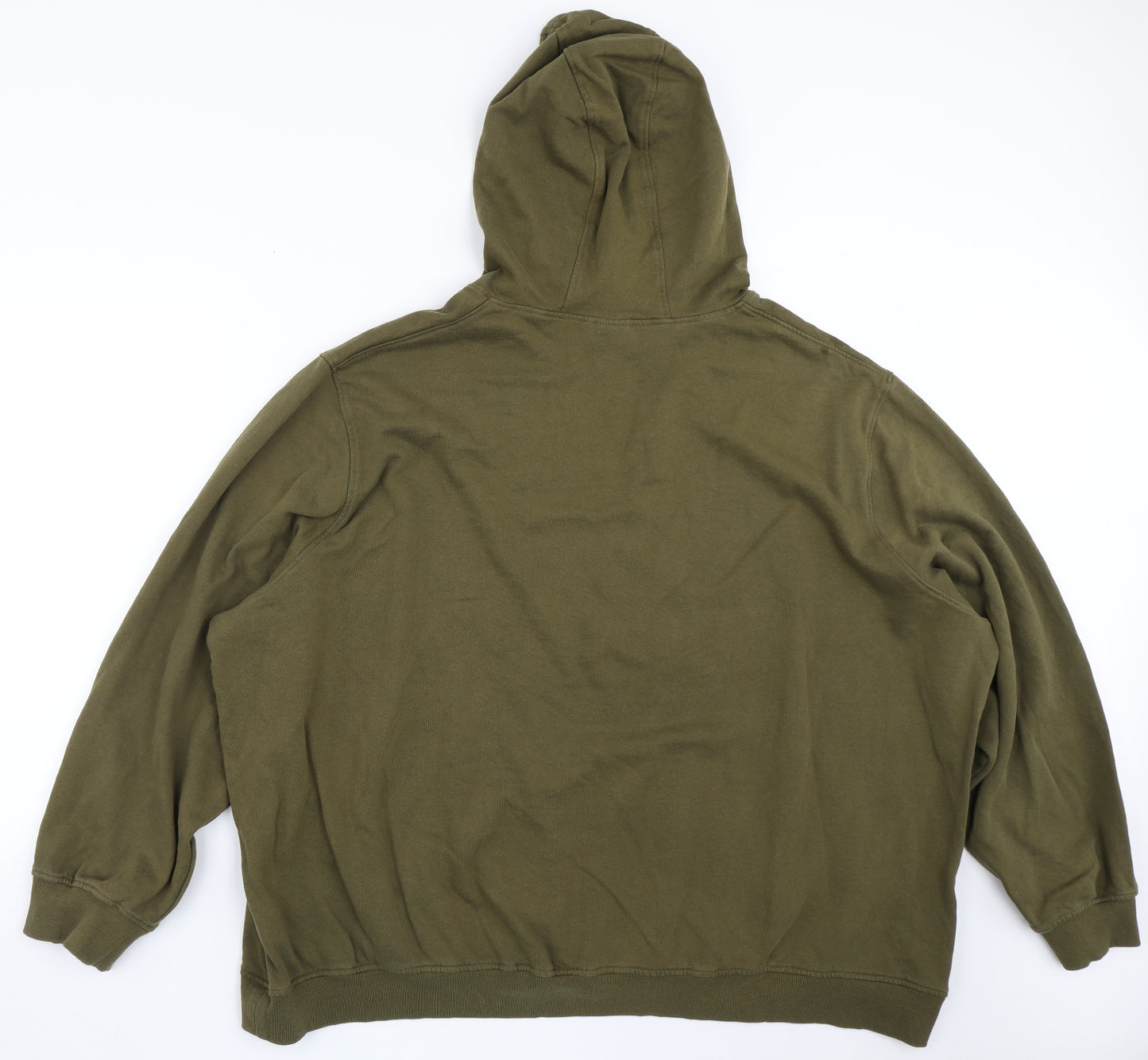 Voi Jeans Mens Green  Cotton Pullover Hoodie Size 4XL
