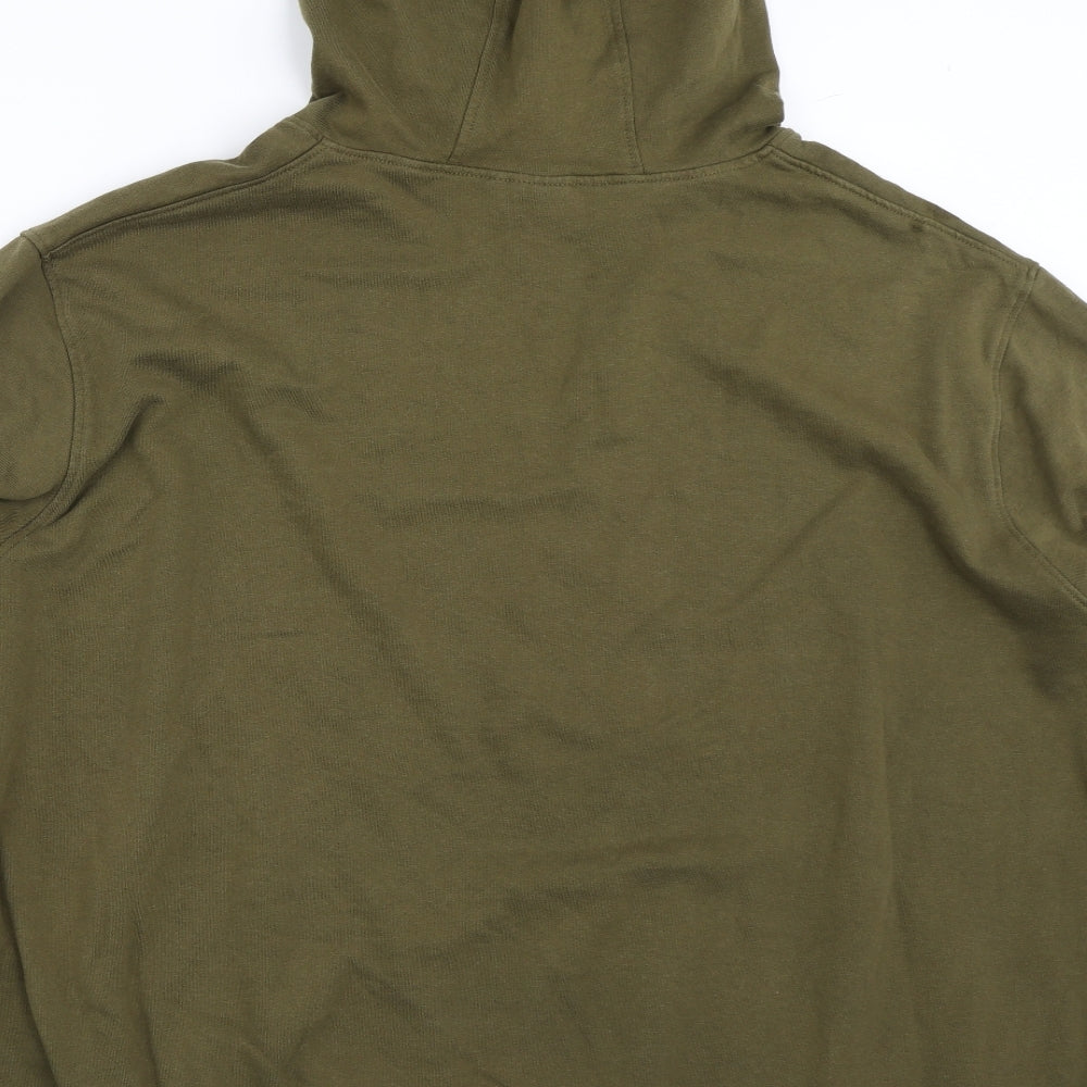 Voi Jeans Mens Green  Cotton Pullover Hoodie Size 4XL
