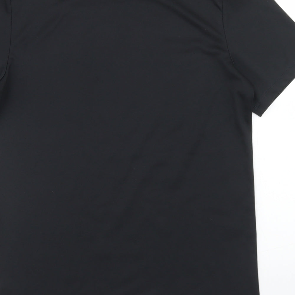 adidas Womens Black  Polyester Basic T-Shirt Size M Crew Neck - Size 10-12