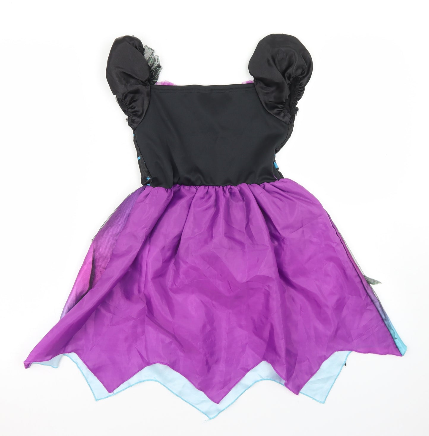 F&F Girls Black  Polyester Skater Dress  Size 7-8 Years  Crew Neck  - Halloween Outfit Witch