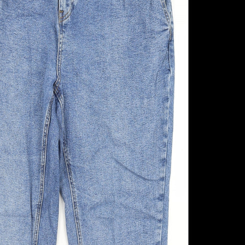 TU Womens Blue  Cotton Mom Jeans Size 20 L26 in Regular Button