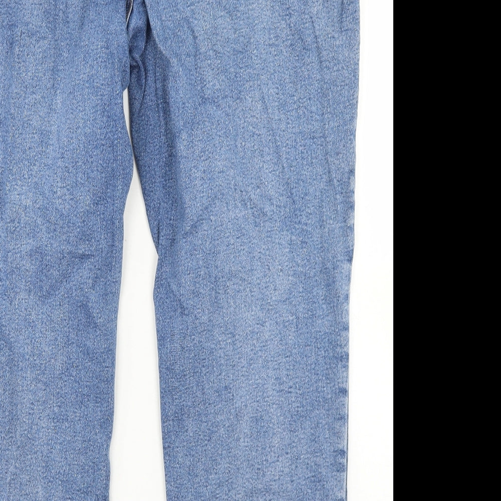 TU Womens Blue  Cotton Mom Jeans Size 20 L26 in Regular Button