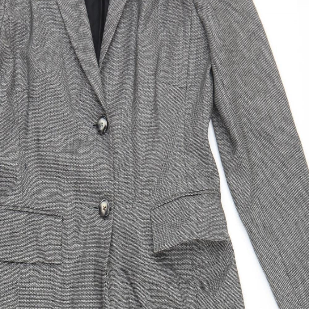 Ambience Womens Grey   Overcoat Coat Size 12  Button