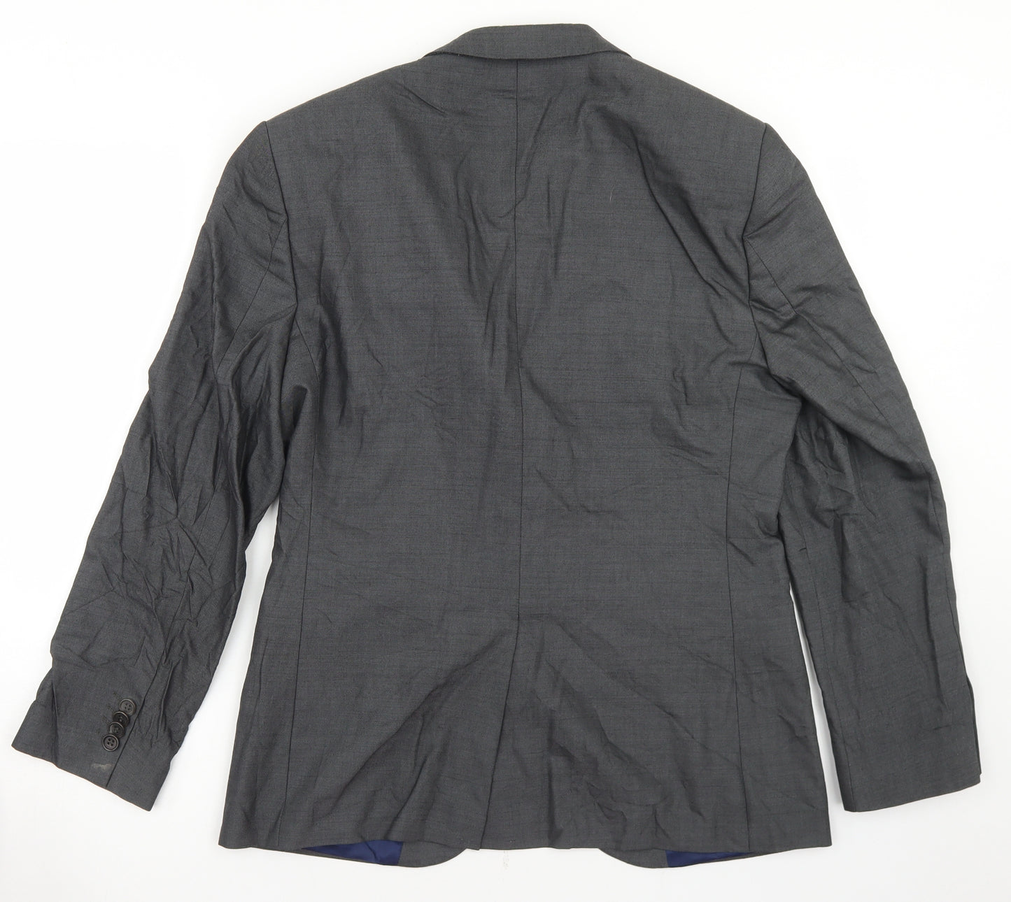 River Island Mens Grey  Viscose Jacket Blazer Size 38