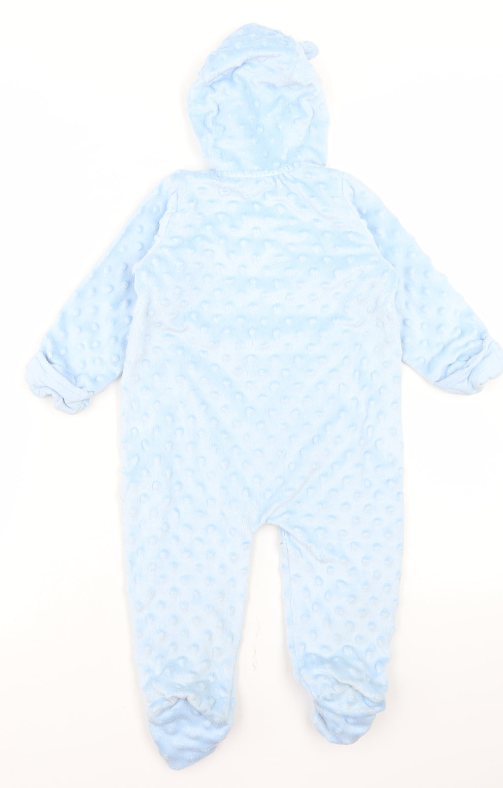 George Boys Blue  Polyester Babygrow One-Piece Size 6-9 Months  Zip