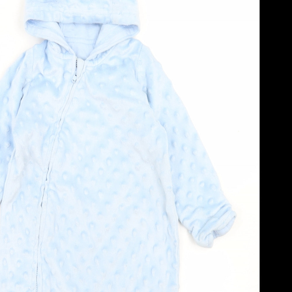 George Boys Blue  Polyester Babygrow One-Piece Size 6-9 Months  Zip