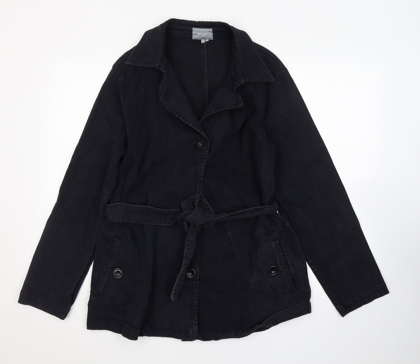 Per Una Womens Black   Jacket  Size M  Button
