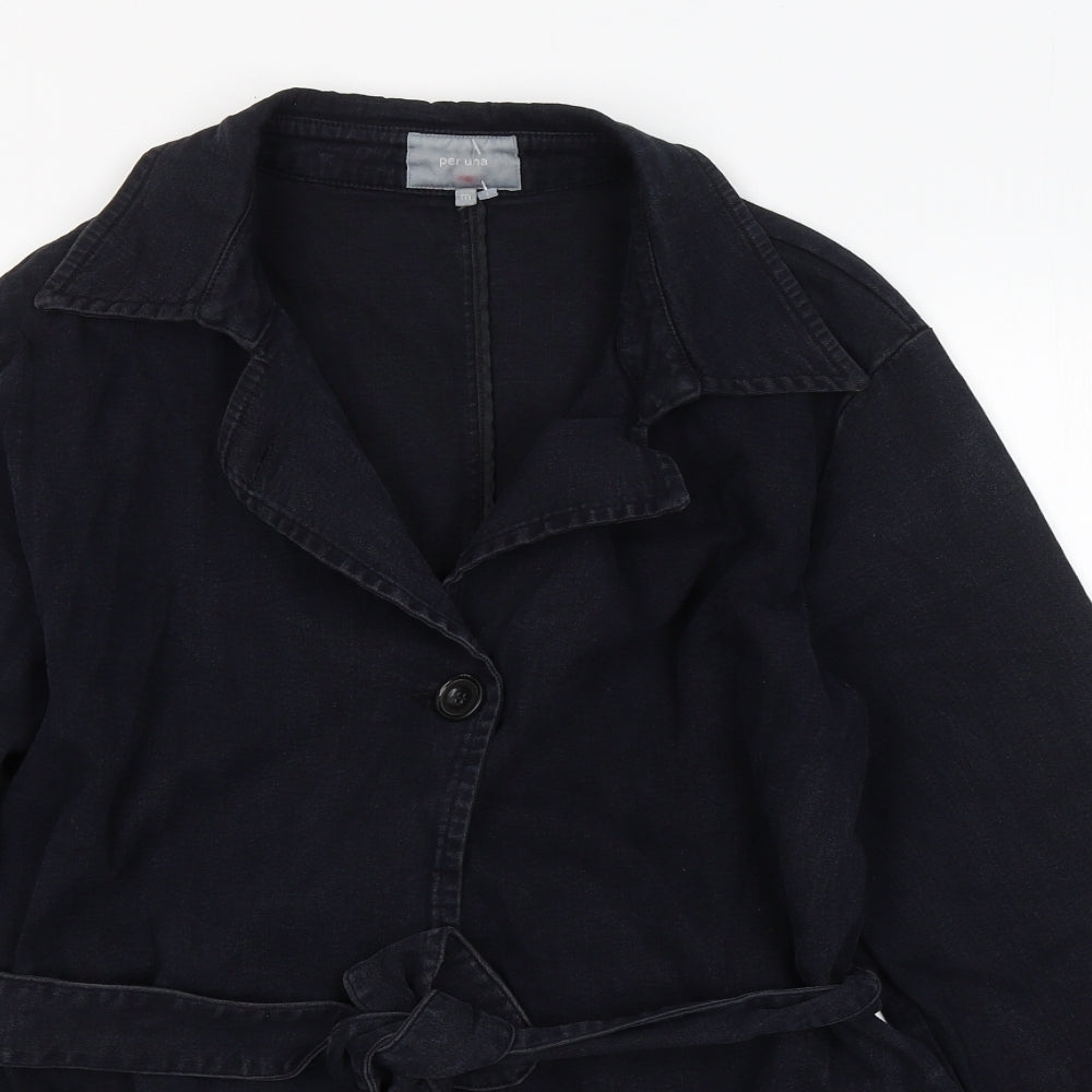 Per Una Womens Black   Jacket  Size M  Button