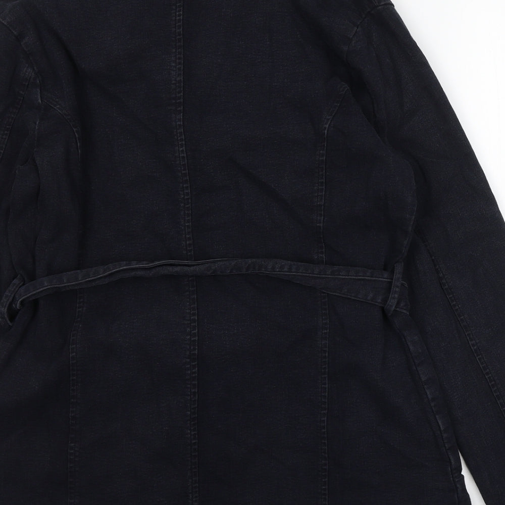 Per Una Womens Black   Jacket  Size M  Button