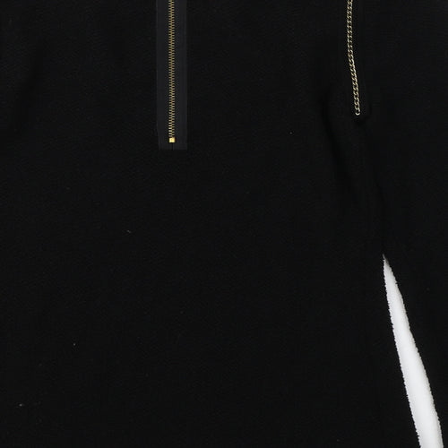 Limited Collection Womens Black  Cotton Jersey Blouse Size 8 Round Neck