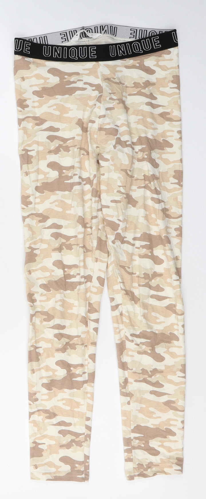 Candy Girls Beige Camouflage Cotton Jegging Trousers Size 12 Years Regular