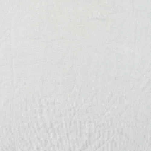 Marks and Spencer Womens Grey  Viscose Jersey T-Shirt Size 12 Round Neck