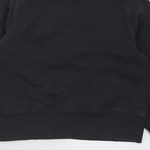 Marks and Spencer Girls Black  Cotton Pullover Sweatshirt Size 11-12 Years   - awesome