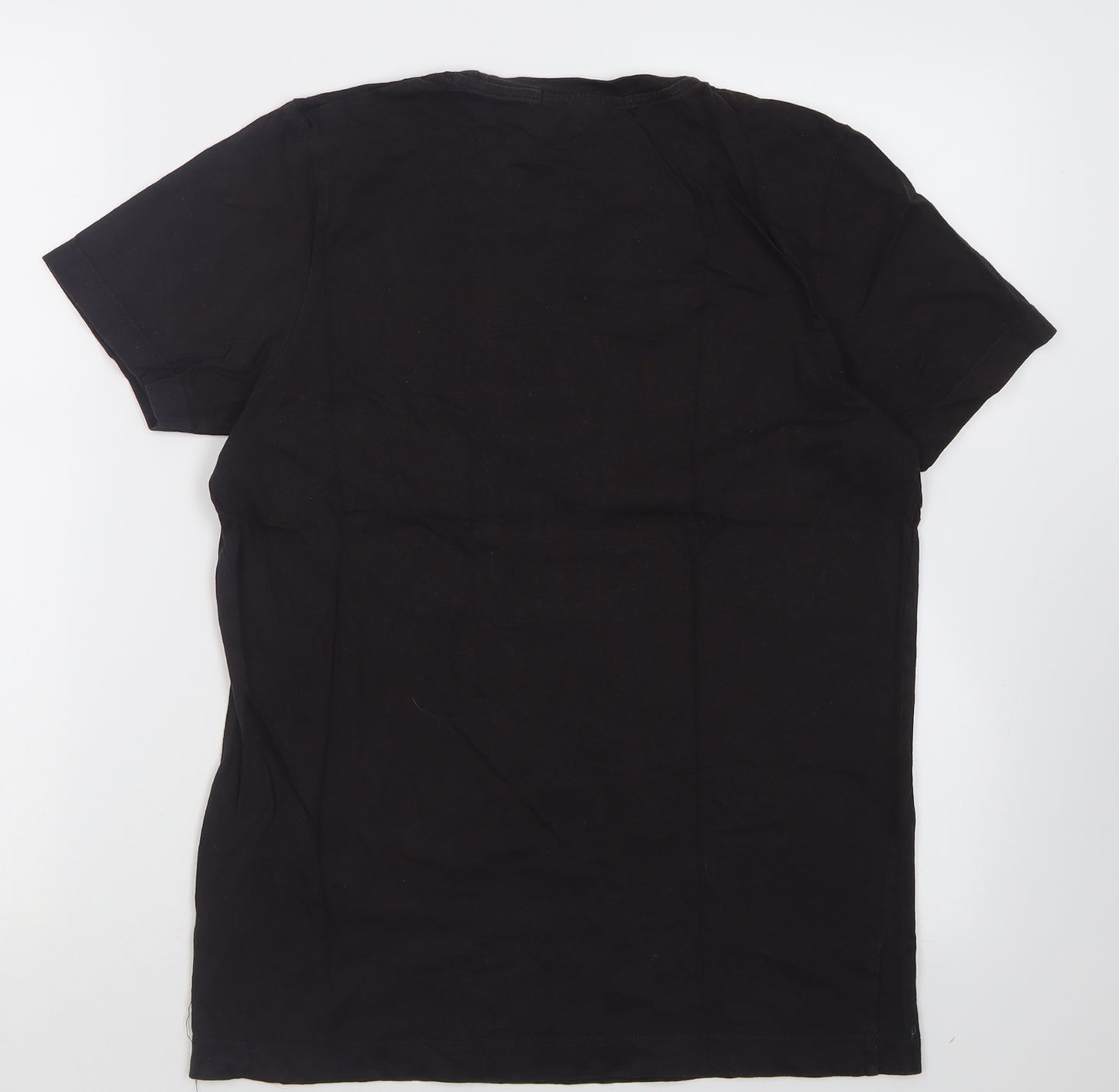 Topman Mens Brown  Cotton  T-Shirt Size S Crew Neck