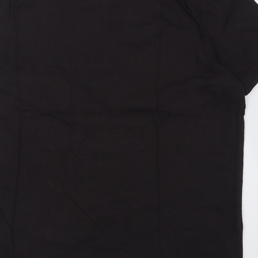 Topman Mens Brown  Cotton  T-Shirt Size S Crew Neck