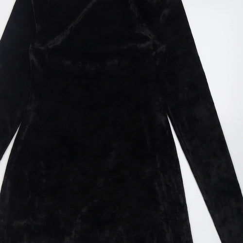 Kimchi Blue Womens Black  Polyester A-Line  Size XS  High Neck Pullover
