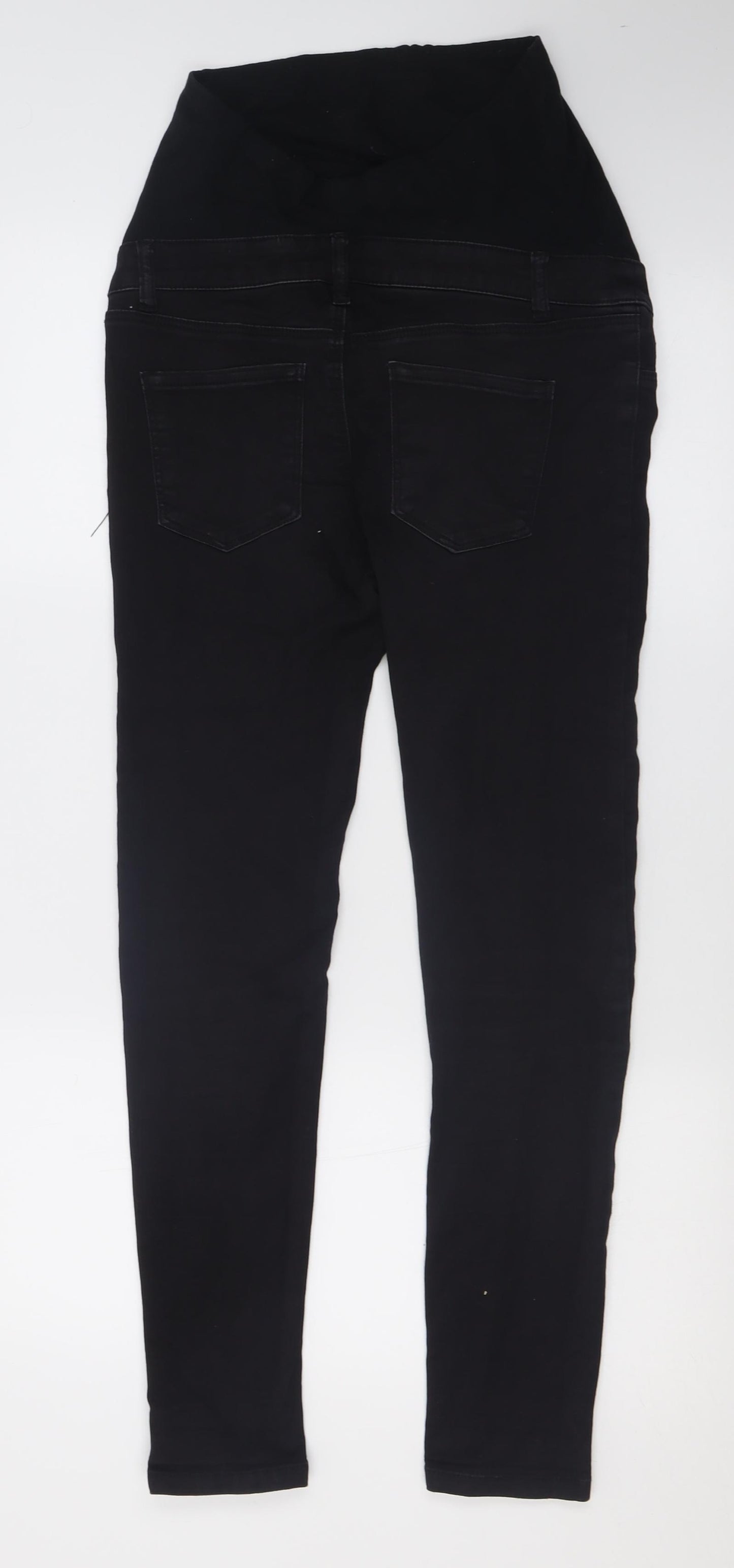 Dorothy Perkins Womens Black  Cotton Skinny Jeans Size 8 L28 in Regular Button