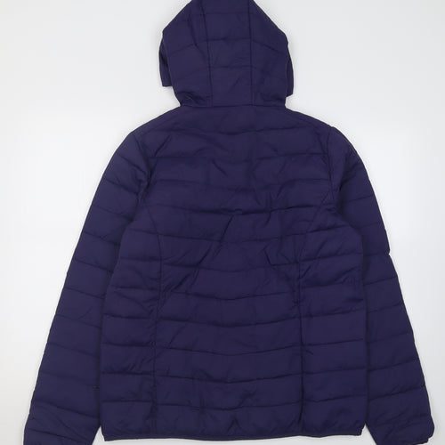 Freedom trail Womens Purple   Puffer Jacket Jacket Size 14  Zip