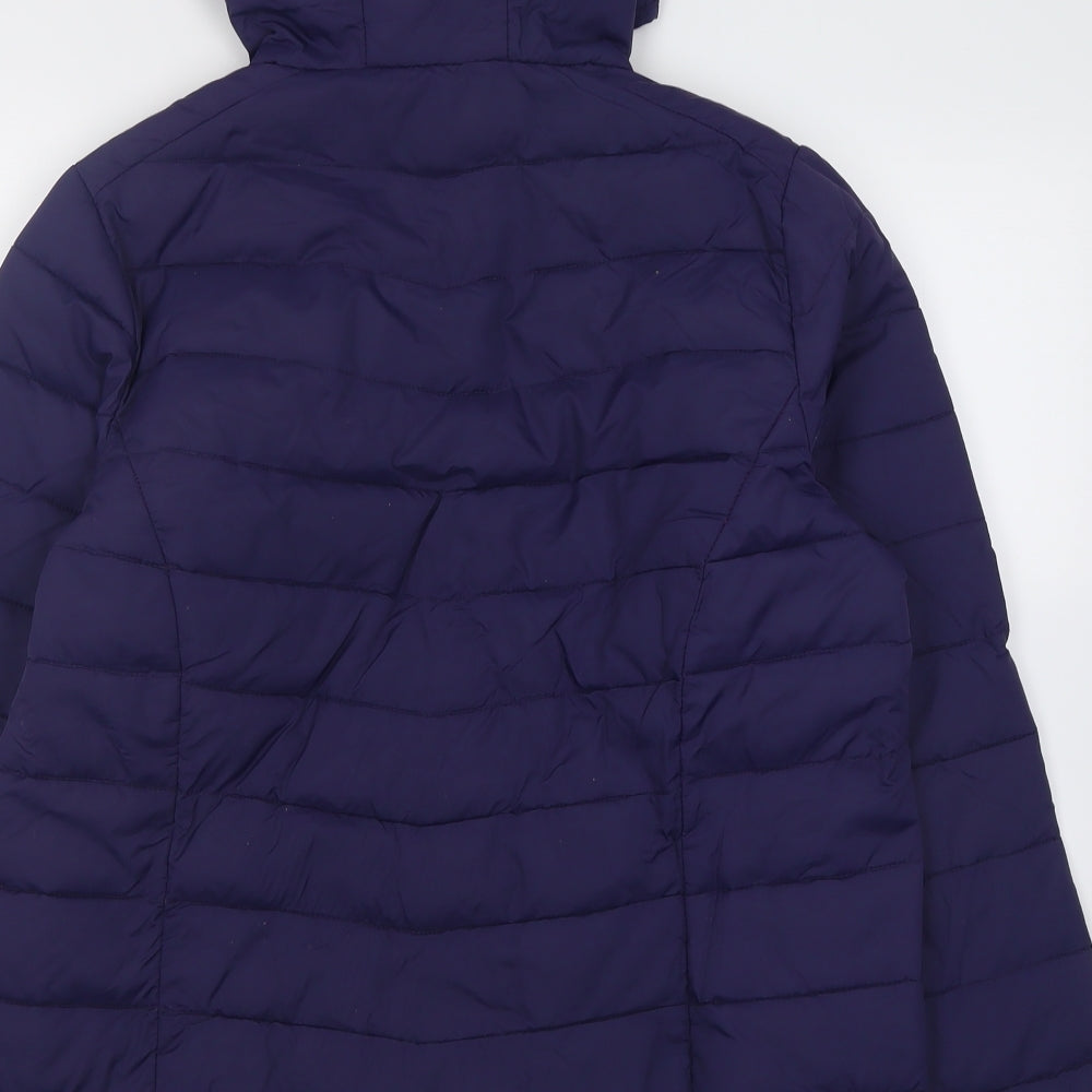 Freedom trail Womens Purple   Puffer Jacket Jacket Size 14  Zip