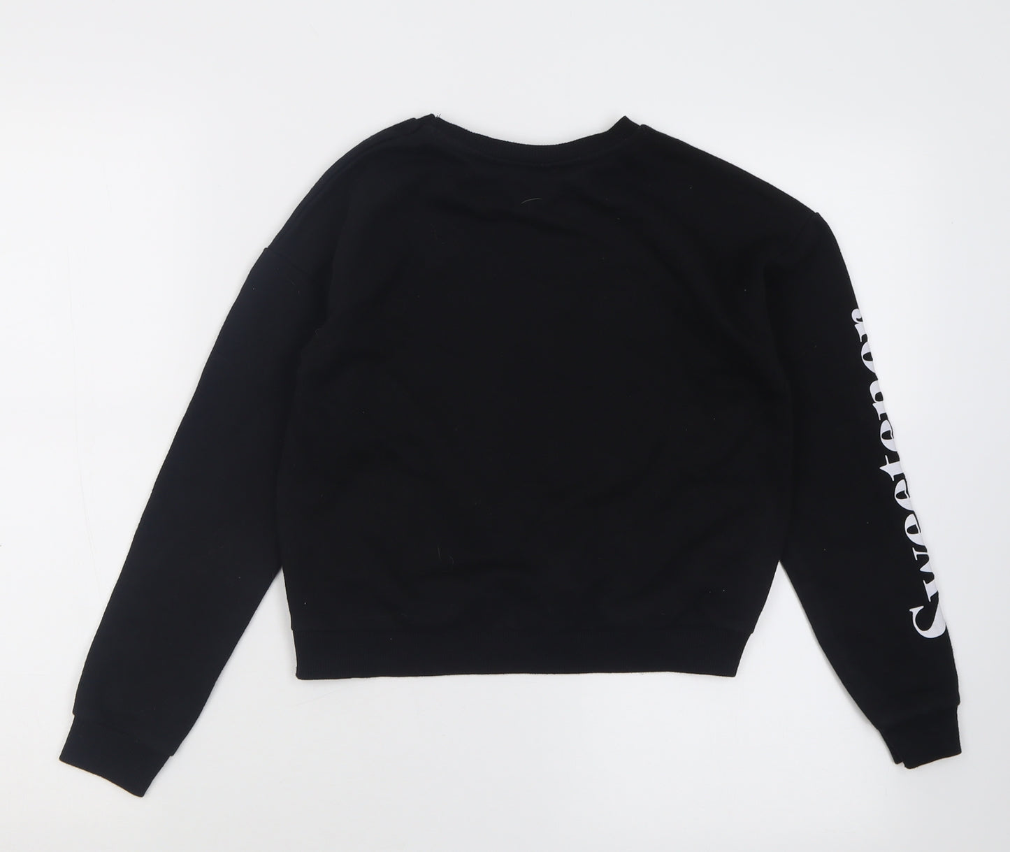 Primark Girls Black  Cotton Pullover Sweatshirt Size 11-12 Years  Pullover - Ariana Grande