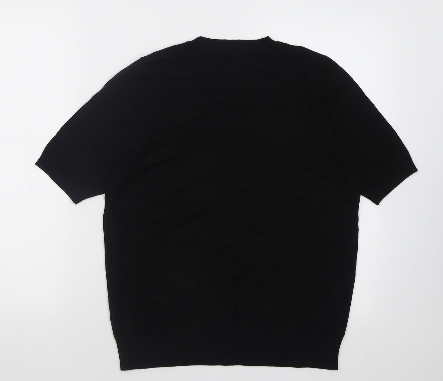 F&F Womens Black Crew Neck  Viscose Pullover Jumper Size 16